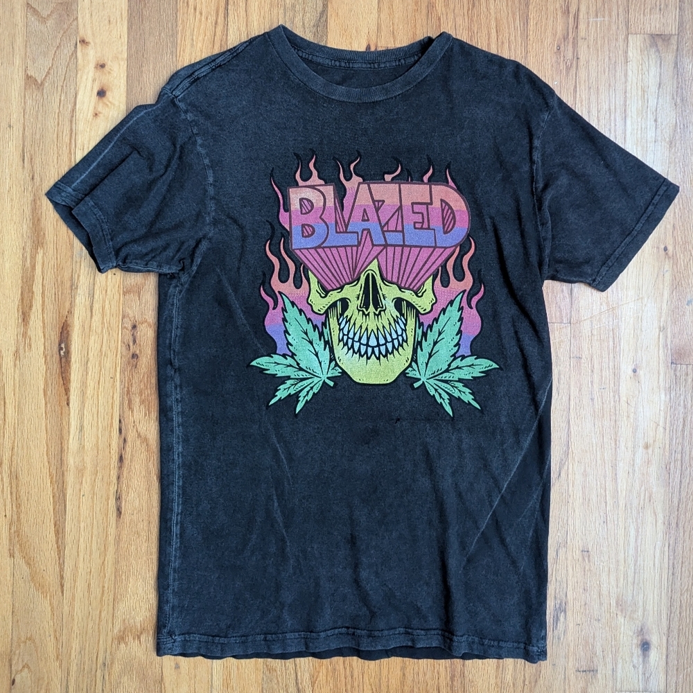 Lil Debbie Blazed Graphic T-shirt Black Medium 420